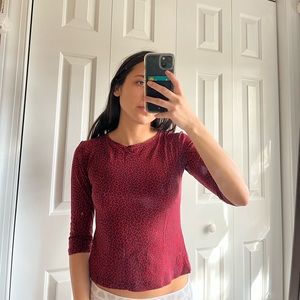 Red leopard print Cosabella top